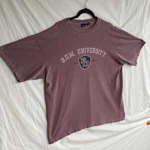 Vintage B. U. M. Equipment University t shirt made in USA Y2K